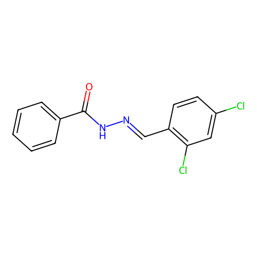 N'-[(E)-(2,4-dichlorophenyl)methylidene]benzohydrazide structure