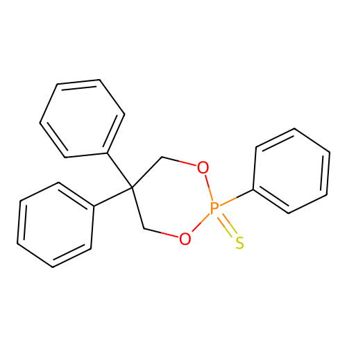 1,3,2-Dioxaphosphorinane, 2,5,5-triphenyl-, 2-sulfide structure