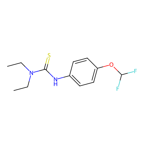 3-(4-(Difluoromethoxy)phenyl)-1,1-diethylthiourea structure