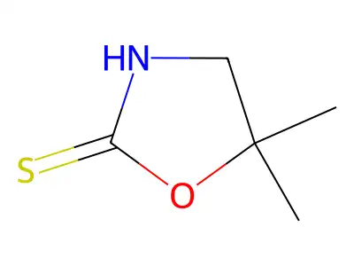 5,5'-Dimethyl-2-thiooxazolidone structure