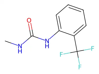 1-Methyl-3-(2-trifluoromethylphenyl)urea structure