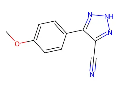 5-(4-Methoxyphenyl)-2H-1,2,3-triazole-4-carbonitrile structure