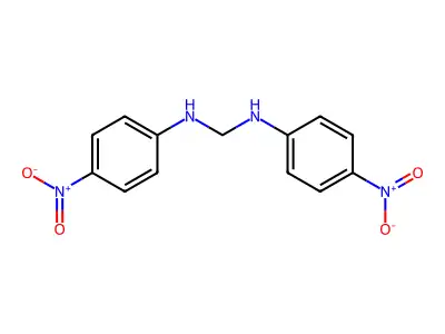 N,N'-bis(4-nitrophenyl)methanediamine structure