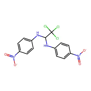 2,2,2-Trichloro-n1,n1-bis(4-nitrophenyl)-1,1-ethanediamine structure