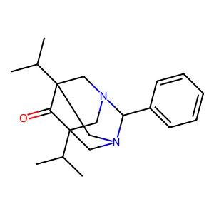 5,7-Diisopropyl-2-phenyl-1,3-diazaadamantan-6-one structure