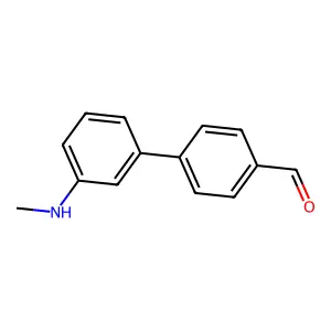 3'-Methylaminobiphenyl-4-carbaldehyde structure