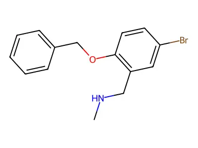 n-(2-Benzyloxy-5-bromo benzyl)-n-methylamine structure