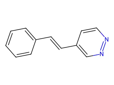 4-(2-Phenylethenyl)pyridazine structure