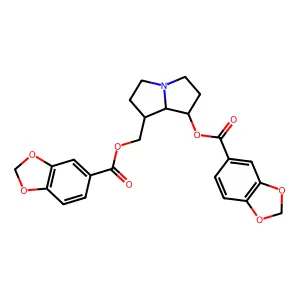 侧厚千里光碱7,9-胡椒酸二酯 structure