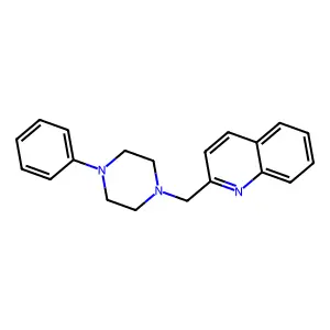 2-[(4-Phenylpiperazin-1-yl)methyl]quinoline structure