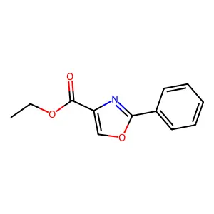 Ethyl 2-phenyl-1,3-oxazole-4-carboxylate structure