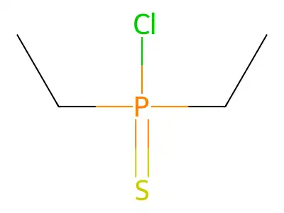 Diethylphosphinothioic chloride structure