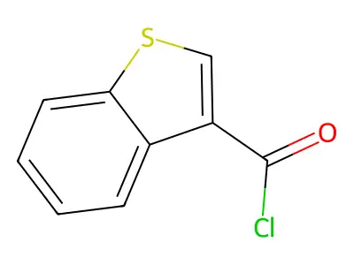 Benzo(b)thiophene-3-carbonyl chloride structure
