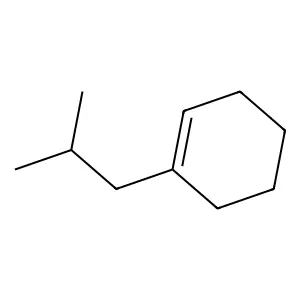 Cyclohexene, 1-(2-methylpropyl)- structure