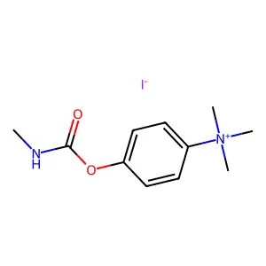 Ammonium, (p-hydroxyphenyl)trimethyl-, iodide, methylcarbamate structure