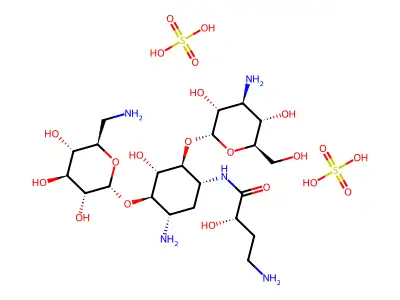 硫酸阿米卡星 structure