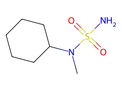 Sulfamide, N-cyclohexyl-N'-methyl- structure