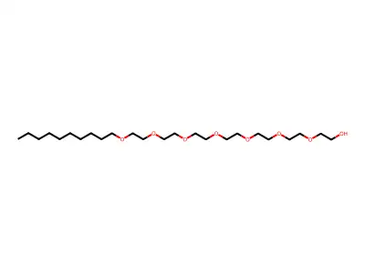 Decylheptaglycol structure