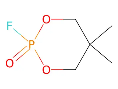 2-氟-5,5-二甲基-1,3,2-二氧磷杂环己烷-2-氧化物 structure