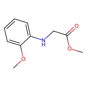 Methyl 2-[(2-methoxyphenyl)amino]acetate structure