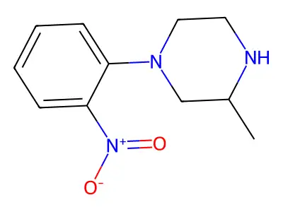 3-Methyl-1-(2-nitrophenyl)piperazine structure