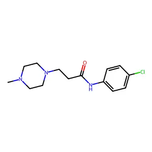 N-(4-Chlorophenyl)-4-methyl-1-piperazinepropanamide structure