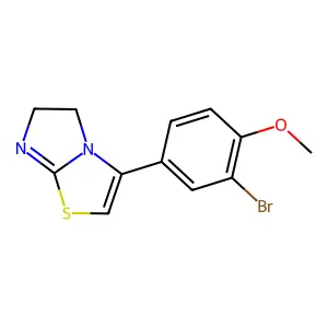3-(3-Bromo-4-methoxyphenyl)-5,6-dihydroimidazo[2,1-b][1,3]thiazole structure