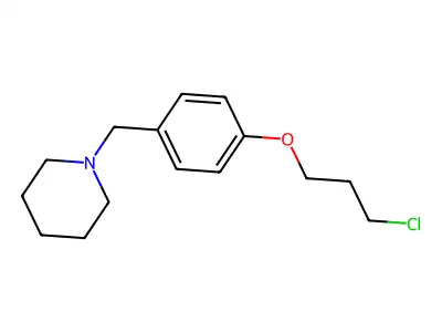 3-Chloropropyl 4-(piperidinomethyl)phenyl ether structure
