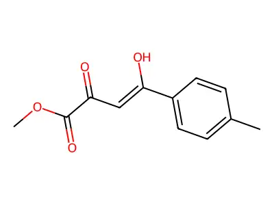 Methyl 4-hydroxy-4-(4-methylphenyl)-2-oxobut-3-enoate structure