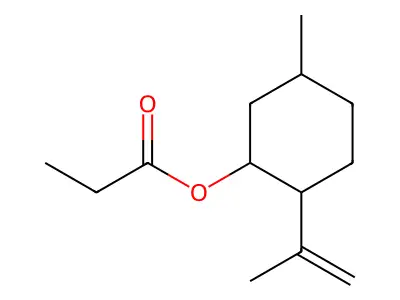 (5-Methyl-2-prop-1-en-2-ylcyclohexyl) propanoate structure