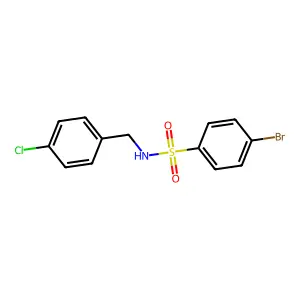 4-bromo-N-(4-chlorobenzyl)benzenesulfonamide structure