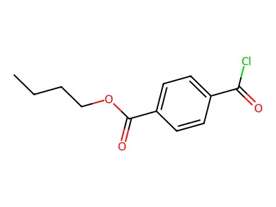 Benzoic acid, 4-(chlorocarbonyl)-, butyl ester structure