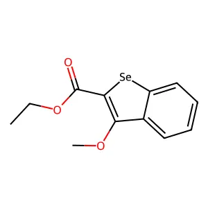 Benzo[b]selenophene-2-carboxylic acid, 3-methoxy-, ethyl ester structure