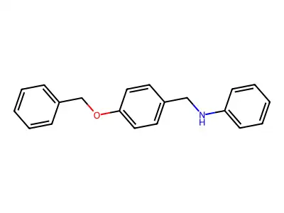N-{[4-(benzyloxy)phenyl]methyl}aniline structure