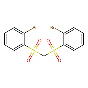 1-Bromo-2-[(2-bromophenyl)sulfonylmethylsulfonyl]benzene structure