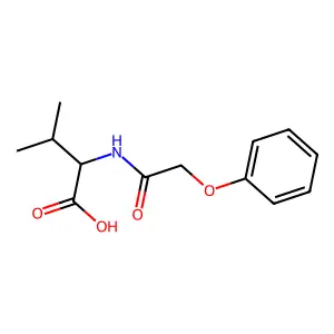 (2S)-3-methyl-2-(2-phenoxyacetamido)butanoic acid structure
