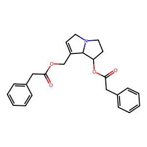 倒千里光碱7,9-苯乙酸二酯 structure