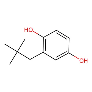 2-(2,2-Dimethylpropyl)benzene-1,4-diol structure