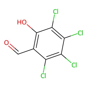 Benzaldehyde, tetrachloro-2-hydroxy structure