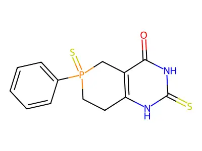 6-phenyl-2,6-bis(sulfanylidene)-1,5,7,8-tetrahydrophosphinin structure
