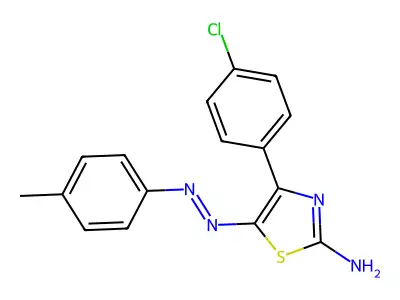 4-(4-Chloro-phenyl)-5-p-tolylazo-thiazol-2-ylamine structure