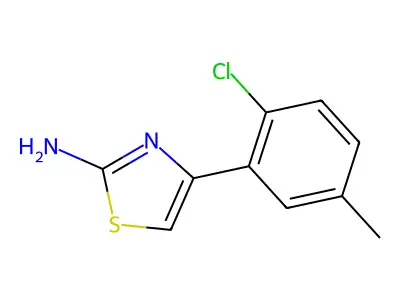 4-(2-Chloro-5-methylphenyl)-1,3-thiazol-2-amine structure