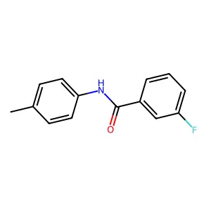 3-fluoro-N-(4-methylphenyl)benzamide structure