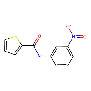 N-(3-nitrophenyl)thiophene-2-carboxamide structure