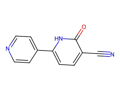 2-Oxo-6-(pyridin-4-yl)-1,2-dihydropyridine-3-carbonitrile structure