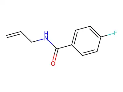 N-allyl-4-fluorobenzamide structure