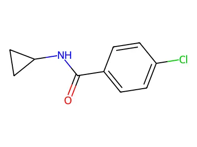 4-chloro-N-cyclopropylbenzamide structure