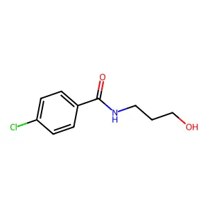 4-chloro-N-(3-hydroxypropyl)benzamide structure