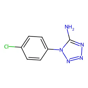 Tetrazole,5-amino-1-(4-chlorophenyl) structure