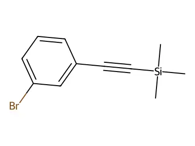 ((3-Bromophenyl)ethynyl)trimethylsilane structure